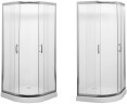 Душевой уголок Aquanet Alfa NAA2142 100x100 профиль Хром стекло прозрачное