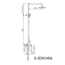 Душевая система Savol S-JD9145A цвет Хром