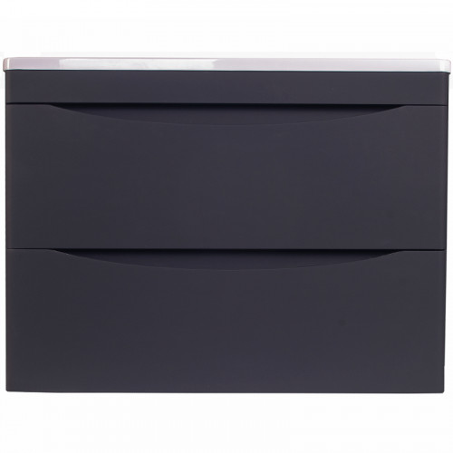 Тумба под раковину Style Line Бергамо 70 СС-00002321 подвесная Черная антискрейч МДФ / ЛДСП