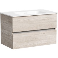 Тумба под раковину Sancos Urban 80 UR80EG подвесная Дуб Галифакс натуральный МДФ / ЛДСП