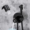 Гигиенический душ со смесителем Gappo G7288-6 с термостатом Черный матовый латунь встраиваемый
