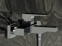 Смеситель для ванны Remer Absolute AU02 Хром латунь на стену