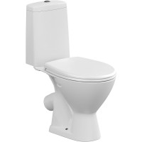 Унитаз компакт Cersanit Just 64073 (KO-JUS031-3/6-PL) с бачком и сиденьем Микролифт фарфор напольный