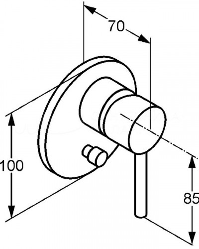 Смеситель для душа Kludi Bozz 387160576 Хром латунь встраиваемый