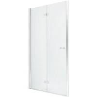 Душевая дверь New Trendy New Soleo Chrome 90 L D-0133A профиль Хром стекло прозрачное