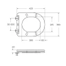 Унитаз подвесной Cezares Вектор (Stylus) CZR-6601-TH-TOR/SC цвет Белый с сиденьем Микролифт