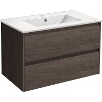 Тумба под раковину Vincea Gio 80 VMC-2G800RO подвесная R.Oak МДФ / ЛДСП