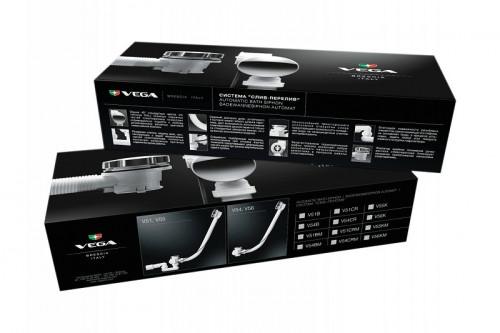 Слив-перелив Relisan Vega V55К Гл000015493 полуавтомат Хром