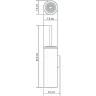Ершик для унитаза WasserKRAFT K-1087BRUSHED GOLD Золото матовое