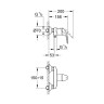 Смеситель для душа Grohe Euroeco New 32740000 Хром латунь на стену