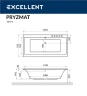 Акриловая ванна Excellent Pryzmat Slim 160x75 WAEX.PRY16S.SOFT.CR с гидромассажем