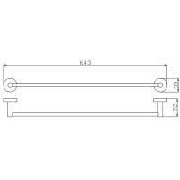 Полотенцедержатель Rav Slezak Colorado COA0701/60ZRL Розовый золотистый глянцевый