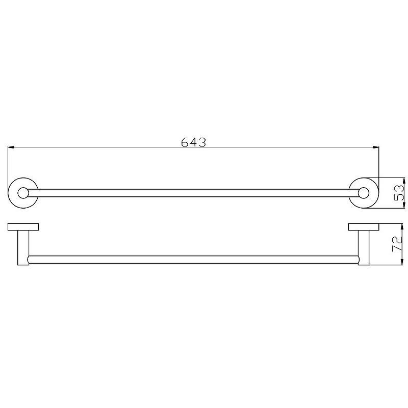 Полотенцедержатель Rav Slezak Colorado COA0701/60ZRL Розовый золотистый глянцевый