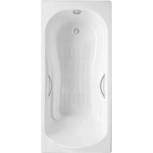 Чугунная ванна Delice Haiti Luxe 160x80 DLR230637R-AS с отверстиями под ручки с антискользящим покрытием