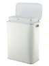Корзина для белья Geralis NCWH-B Ромб цвет Белый, кант Хром, стандартная