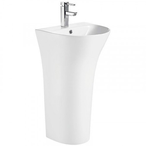 Раковина WeltWasser Leerbach 4842 GL-WT 48 10000013332 Белый глянец фаянс напольный