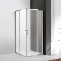 Душевой уголок Cezares Molveno 90х90 MOLVENO-A-2-90-P-Cr профиль Хром стекло рифленое