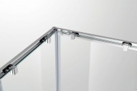 Душевой уголок Cezares Molveno 90х90 MOLVENO-A-2-90-P-Cr профиль Хром стекло рифленое