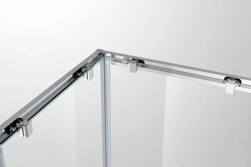 Душевой уголок Cezares Molveno 90х90 MOLVENO-A-2-90-P-Cr профиль Хром стекло рифленое