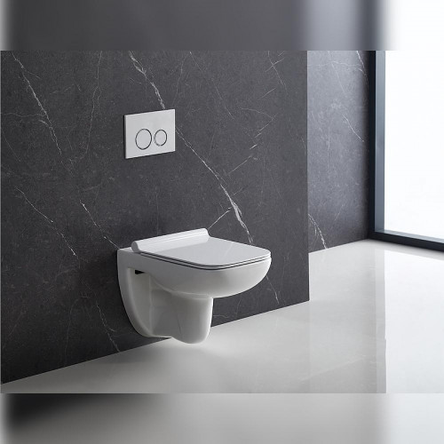 Унитаз Terminus Ното 04W50х35W подвесной цвет Белый с сиденьем Микролифт