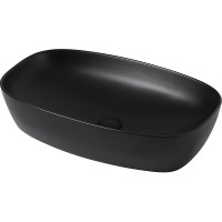Раковина-чаша Abber Rechteck 60 AC2206MB Черная матовая фаянс накладная