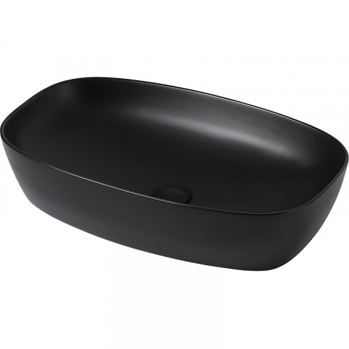 Раковина-чаша Abber Rechteck 60 AC2206MB Черная матовая фаянс накладная