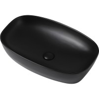 Раковина-чаша Abber Rechteck 60 AC2206MB Черная матовая фаянс накладная