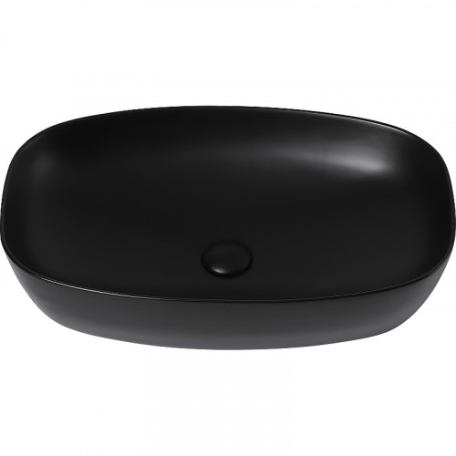 Раковина-чаша Abber Rechteck 60 AC2206MB Черная матовая фаянс накладная