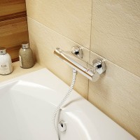Смеситель для душа Ravak Termo TE 072.00/150 X070051 с термостатом Хром латунь на стену