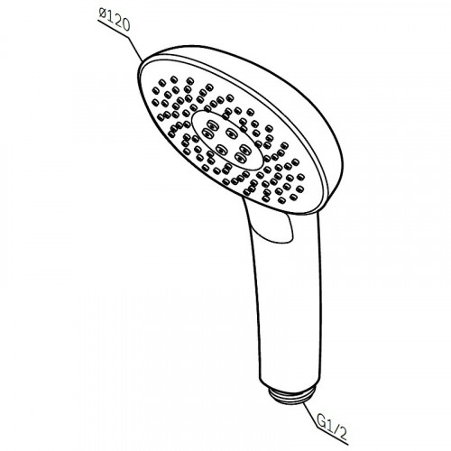 Ручной душ AM.PM Spirit V2.0 F0270A000 круглый Хром латунь