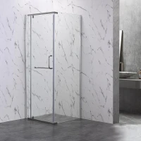 Душевой уголок Veconi Rovigo RV-18 100х100 RV18-100-01-C5 профиль Хром стекло прозрачное