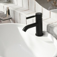 Смеситель для раковины WasserKRAFT Gollach 3305 Черный матовый латунь однорычажный
