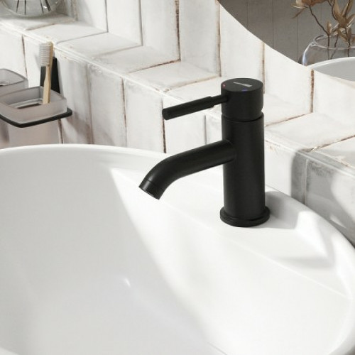 Смеситель для раковины WasserKRAFT Gollach 3305 Черный матовый латунь