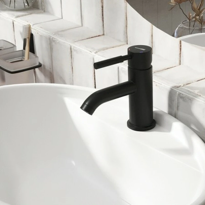 Смеситель для раковины WasserKRAFT Gollach 3305 Черный матовый латунь