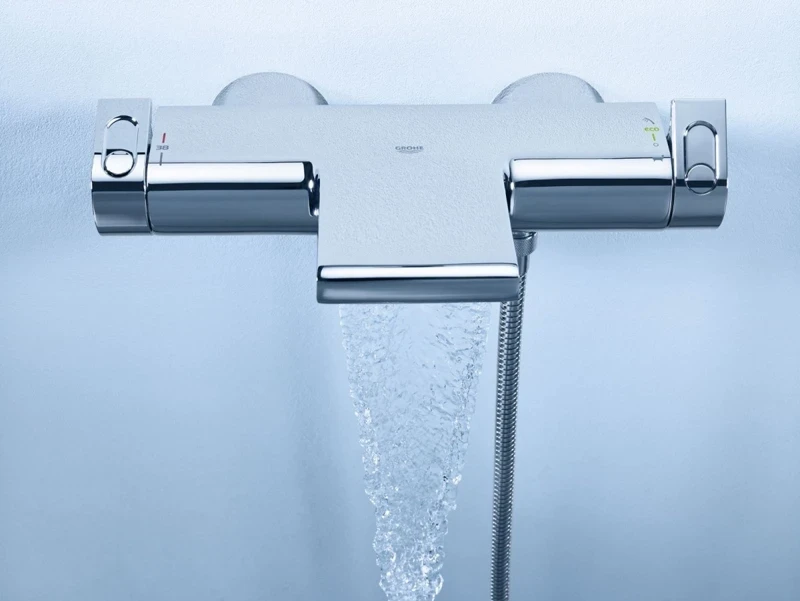 Смеситель для ванны Grohe Grohtherm 2000 34174001 с термостатом Хром латунь на стену