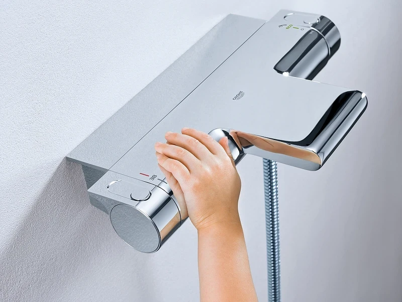 Смеситель для ванны Grohe Grohtherm 2000 34174001 с термостатом Хром латунь на стену
