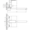 Смеситель для ванны Decoroom DR20043 универсальный Хром