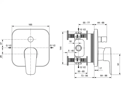 Смеситель для душа Ideal Standard Ceraplan III A6115AA