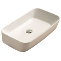 Раковина-чаша CeramaLux 58 78494 Белая фаянс накладная