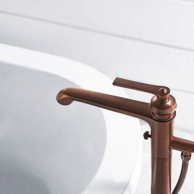 Смеситель для ванны Swedbe Terracotta Art 2514 Терракота латунь на пол