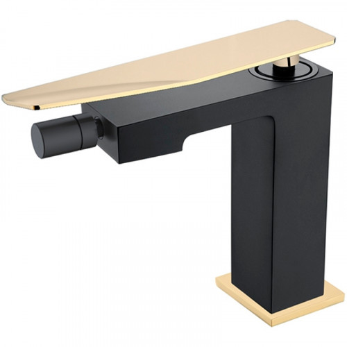 Смеситель для биде Boheme Q 146-BG.2 Черный Золото латунь