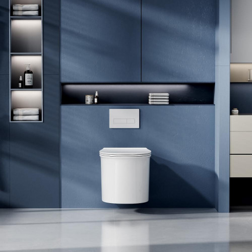 Унитаз Abber Bequem AC1127 подвесной цвет Белый с сиденьем Микролифт