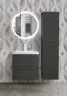 Шкаф пенал Art&Max Platino 40 AM-Platino-1500-2A-SO-GM подвесной цвет Серый матовый