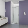 Душевая дверь Veconi Ottimo 80 OP30CH-80-01-C9 профиль Хром стекло прозрачное