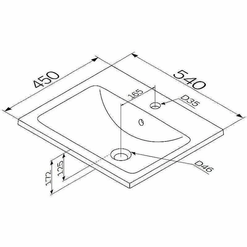 Тумба с раковиной AM.PM X-Joy 55 M85AFSX0552WG+X-Joy 55 M85AWCC0552WG64 Белый глянец