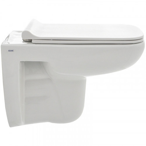 Унитаз AQUAme AQM2007 подвесной Белый глянец с сиденьем Микролифт фаянс подвесной