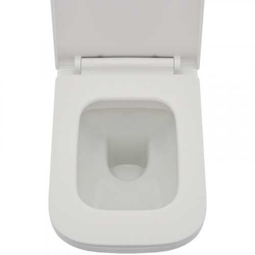 Унитаз AQUAme AQM2007 подвесной Белый глянец с сиденьем Микролифт фаянс подвесной