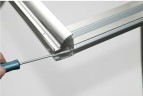 Душевая дверь Aquanet Alfa NAA6121 160 273611 профиль Хром стекло прозрачное