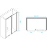 Душевая дверь RGW Passage PA-14 G 100 41081410-16 профиль Золото стекло прозрачное