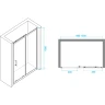 Душевая дверь RGW Passage PA-14 G 100 41081410-16 профиль Золото стекло прозрачное